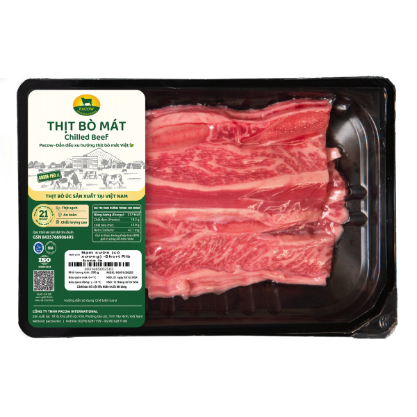 NẠM SƯỜN BÒ (CÓ XƯƠNG) PACOW 250G