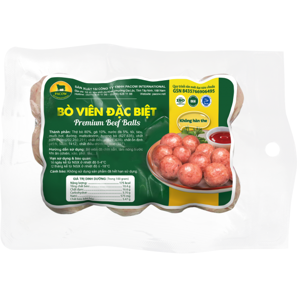 BÒ VIÊN PACOW ĐẶC BIỆT 200G 