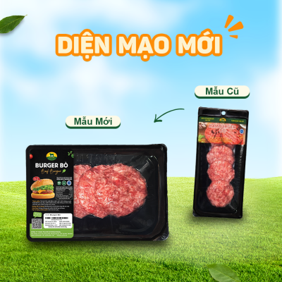 BURGER BÒ PACOW 250G (4 MIẾNG)
