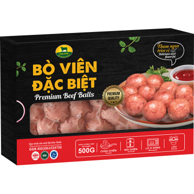 BÒ VIÊN PACOW ĐẶC BIỆT 500G (HỘP GIẤY)