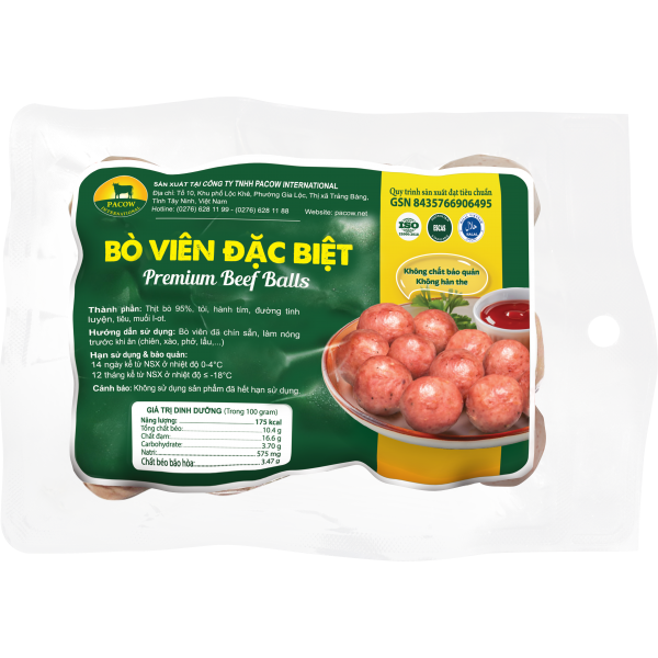 BÒ VIÊN PACOW ĐẶC BIỆT 200G 